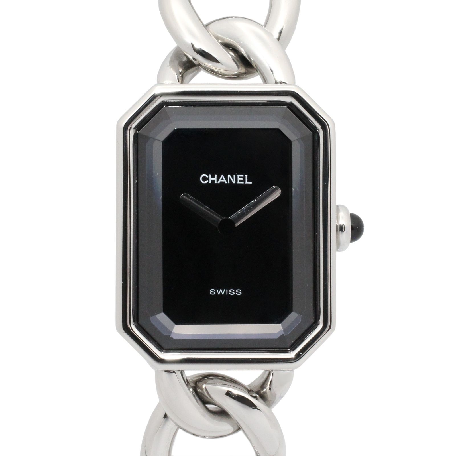 シャネル CHANEL 腕時計 プルミエール L H0452 ブラック ステンレススチール プルミエール L レディース Used A