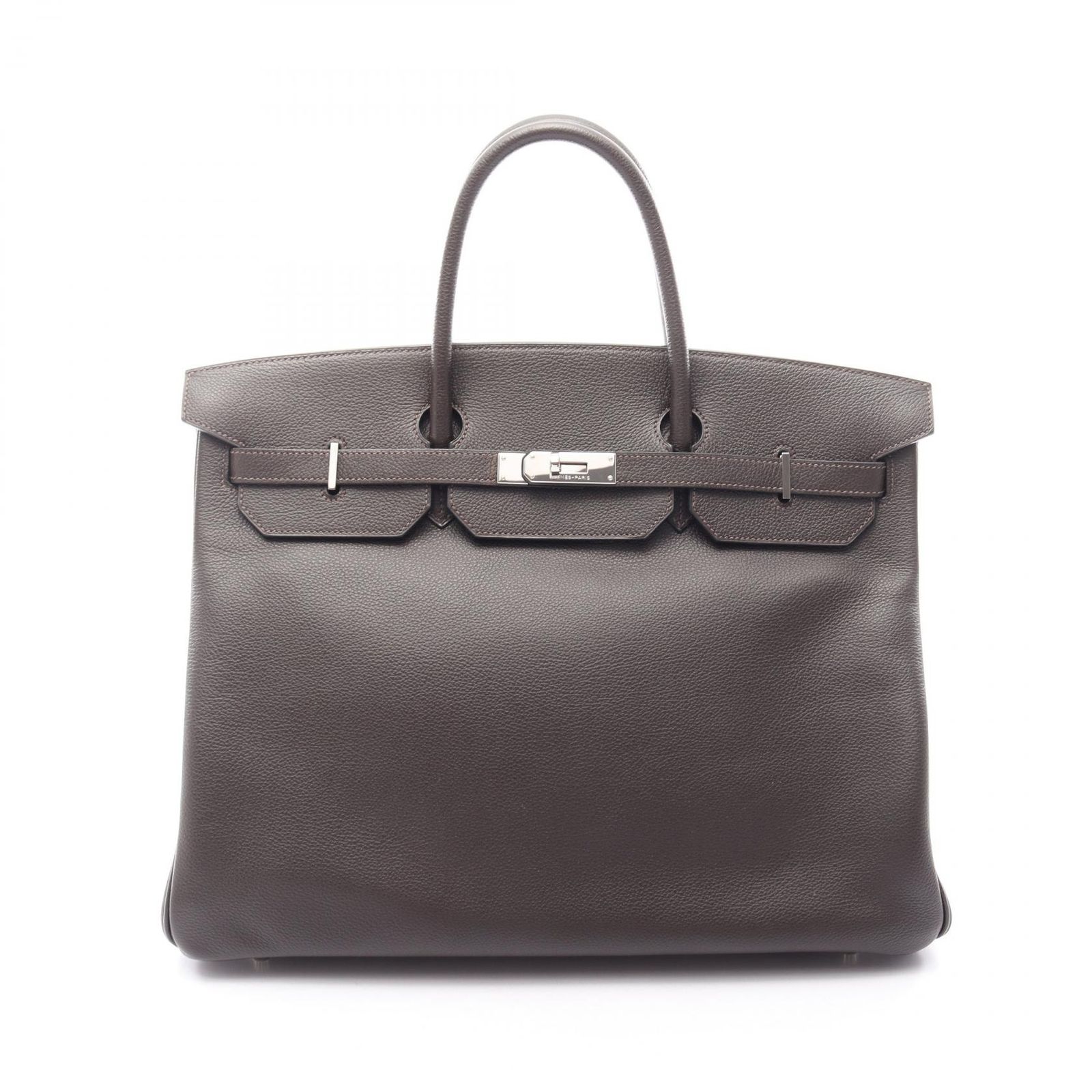エルメス HERMES ハンドバッグ バーキン40 エベンヌ レザー バーキン40 エベンヌ レディース Used A