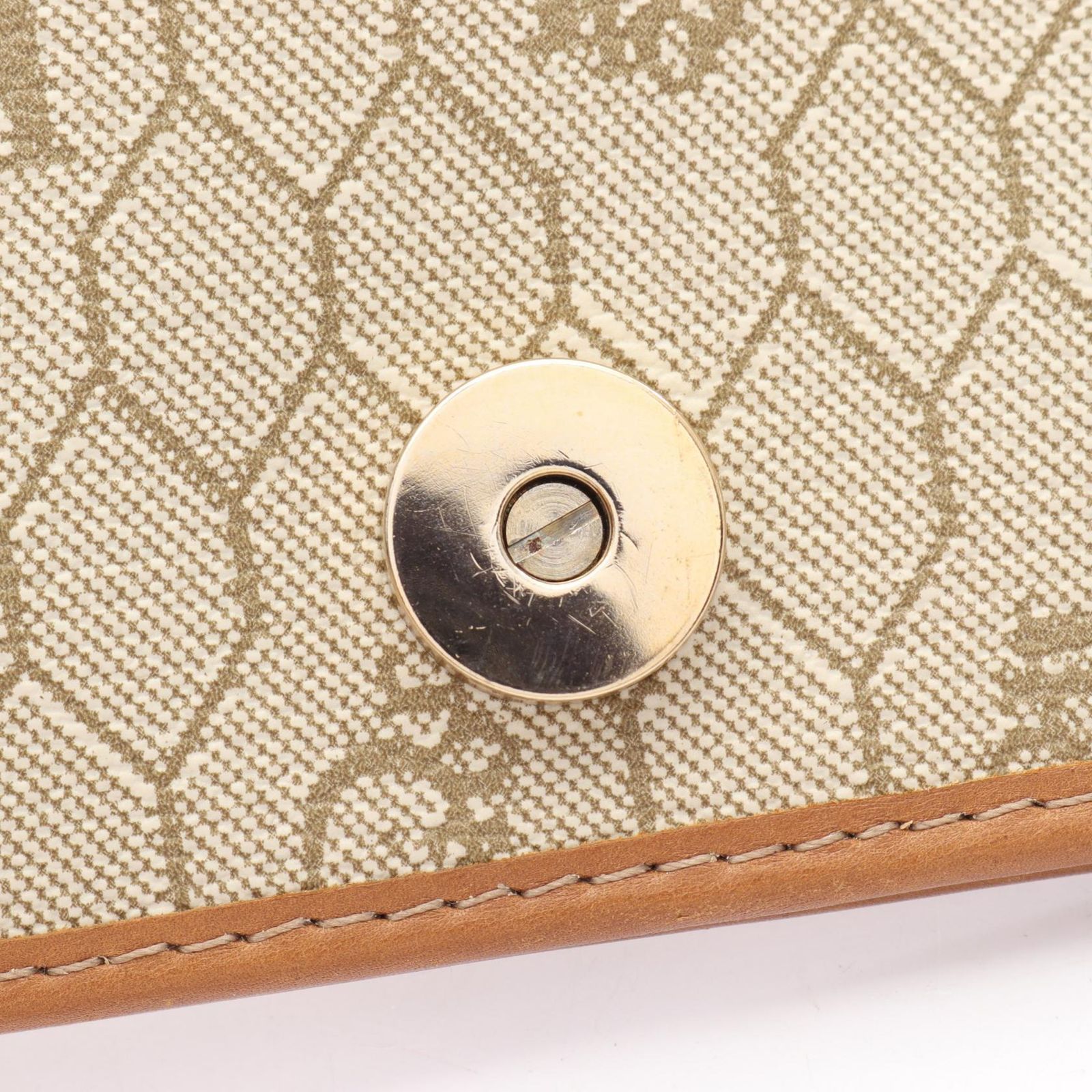 ディオール Dior ショルダーバッグ ハニカム ベージュ PVCコーティング