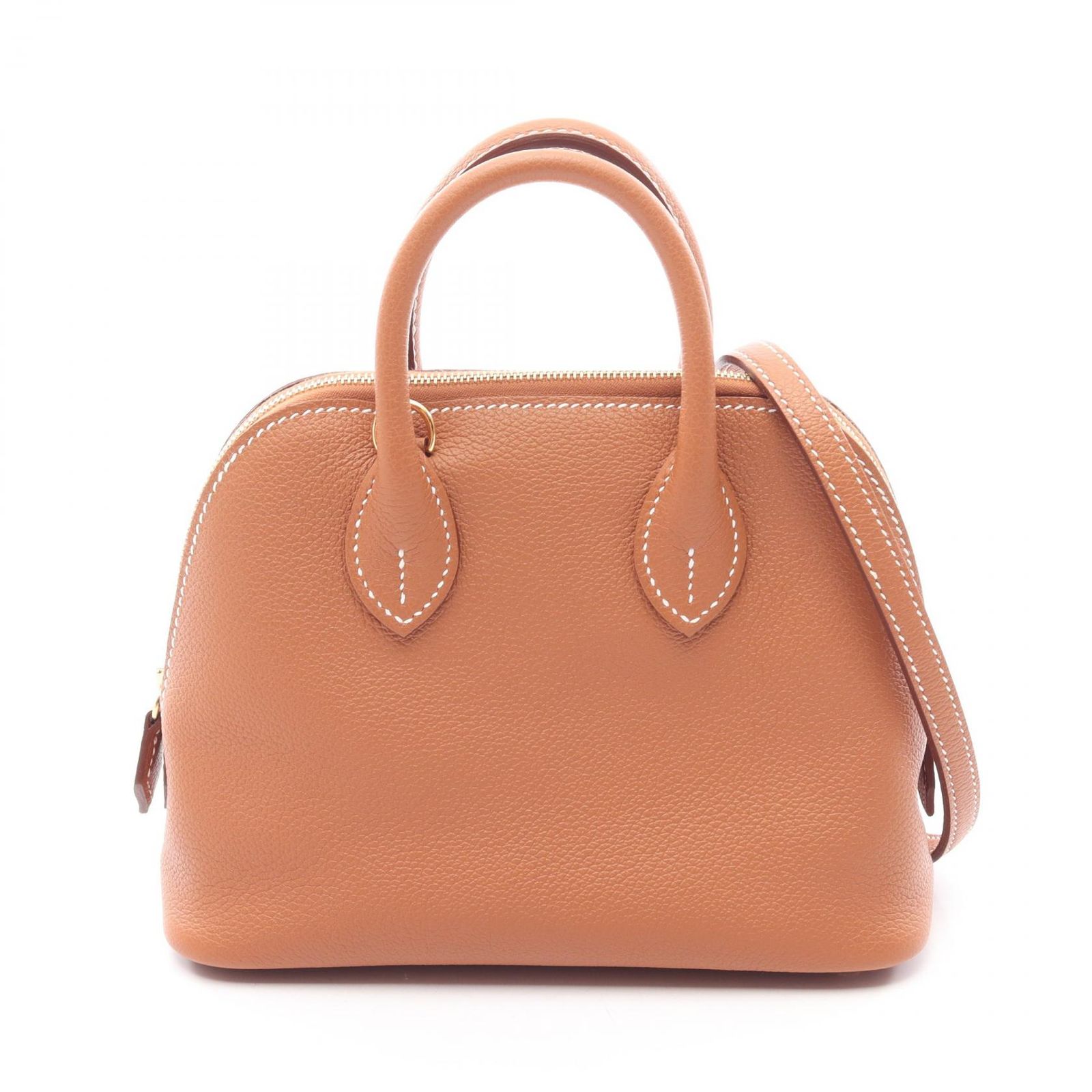 エルメス HERMES ハンドバッグ ボリード1923 ミニ 2WAY ゴールド レザー ボリード1923 ミニ ゴールド レディース Used A
