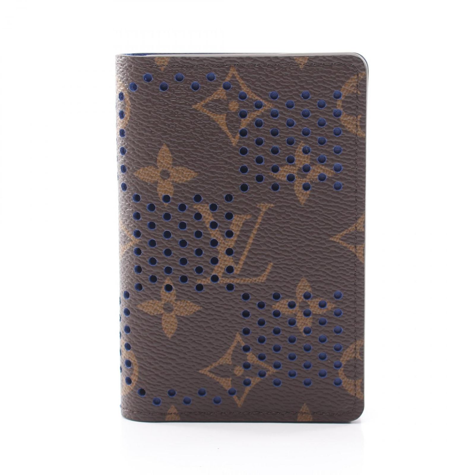 ルイ・ヴィトン LOUIS VUITTON カードケース オーガナイザー ドゥ ポッシュ モノグラムグリッド M29283 ブルー その他 オーガナイザー・ドゥ ポッシュ レディース