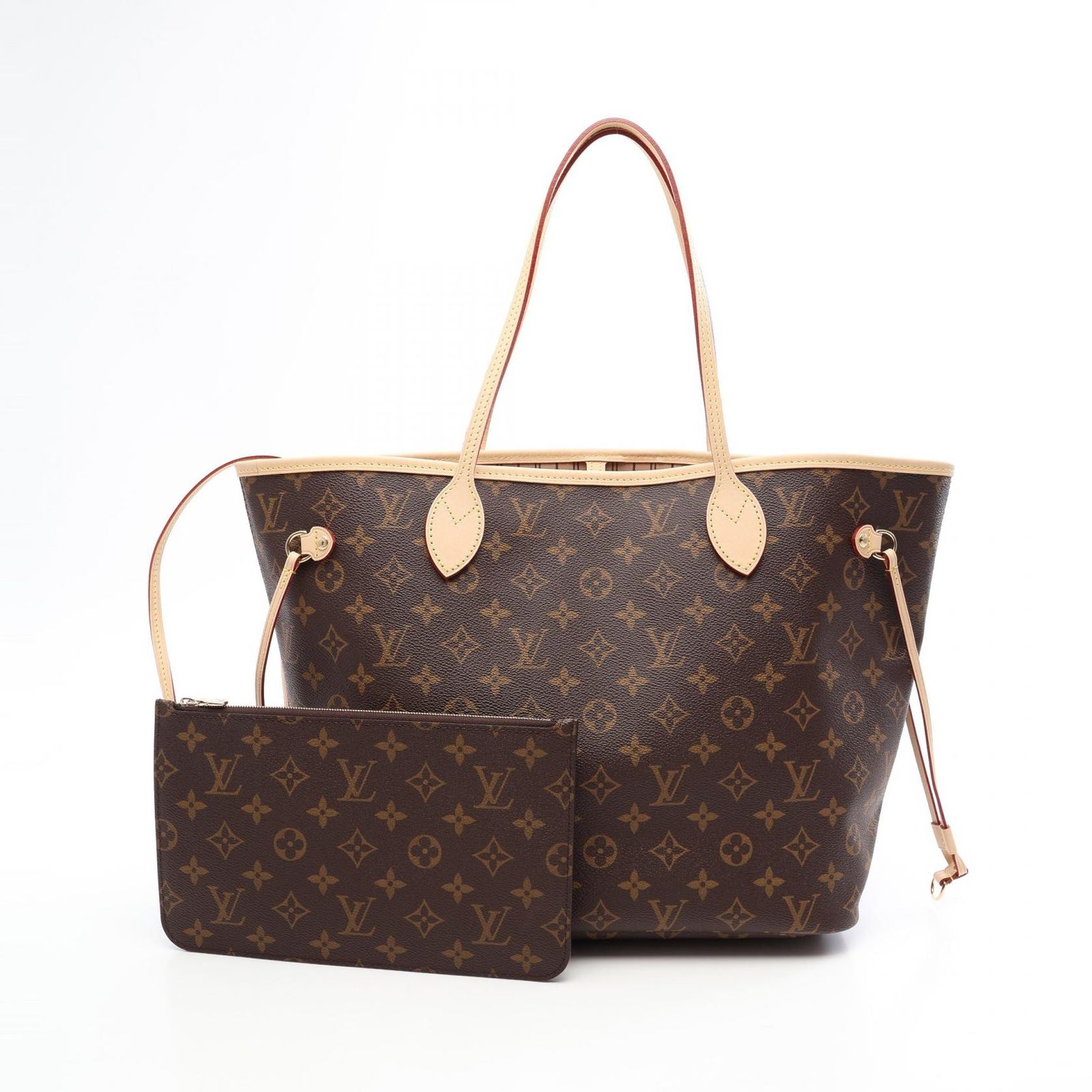 ルイ・ヴィトン LOUIS VUITTON トートバッグ ネヴァーフル MM モノグラム M46975 ローズベージュ PVCコーティングキャンバス レザー ネヴァーフルMM レディース 未使用 151,900円