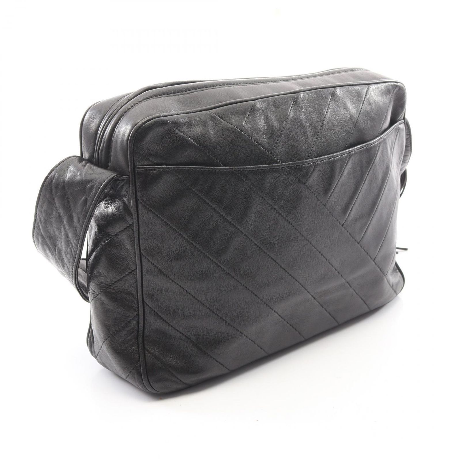シャネル CHANEL ショルダーバッグ ココマーク バイアスステッチ 