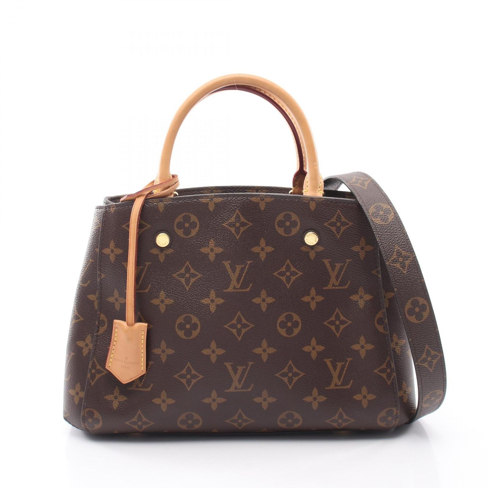 ルイ・ヴィトン LOUIS VUITTON ハンドバッグ モンテーニュBB 2WAY M41055 PVCコーティングキャンバス レザー モンテーニュBB レディース Used A