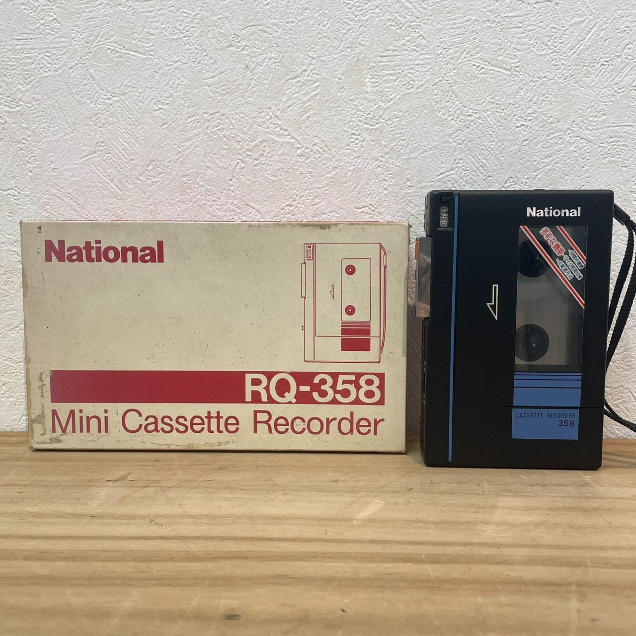 成】National ナショナル RQ-358 カセットプレーヤー 箱付 稼働品 昭和