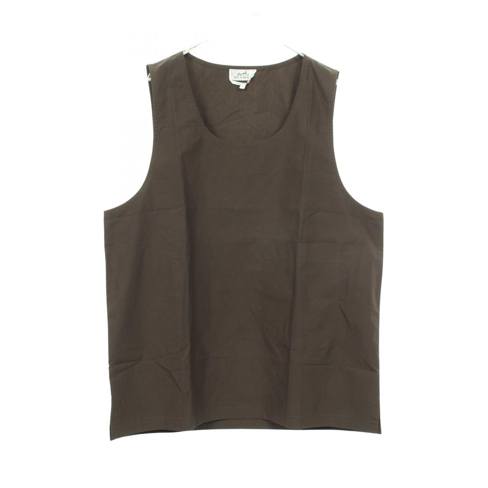 エルメス HERMES カットソー ノースリーブ コットン カットソー レディース Used A