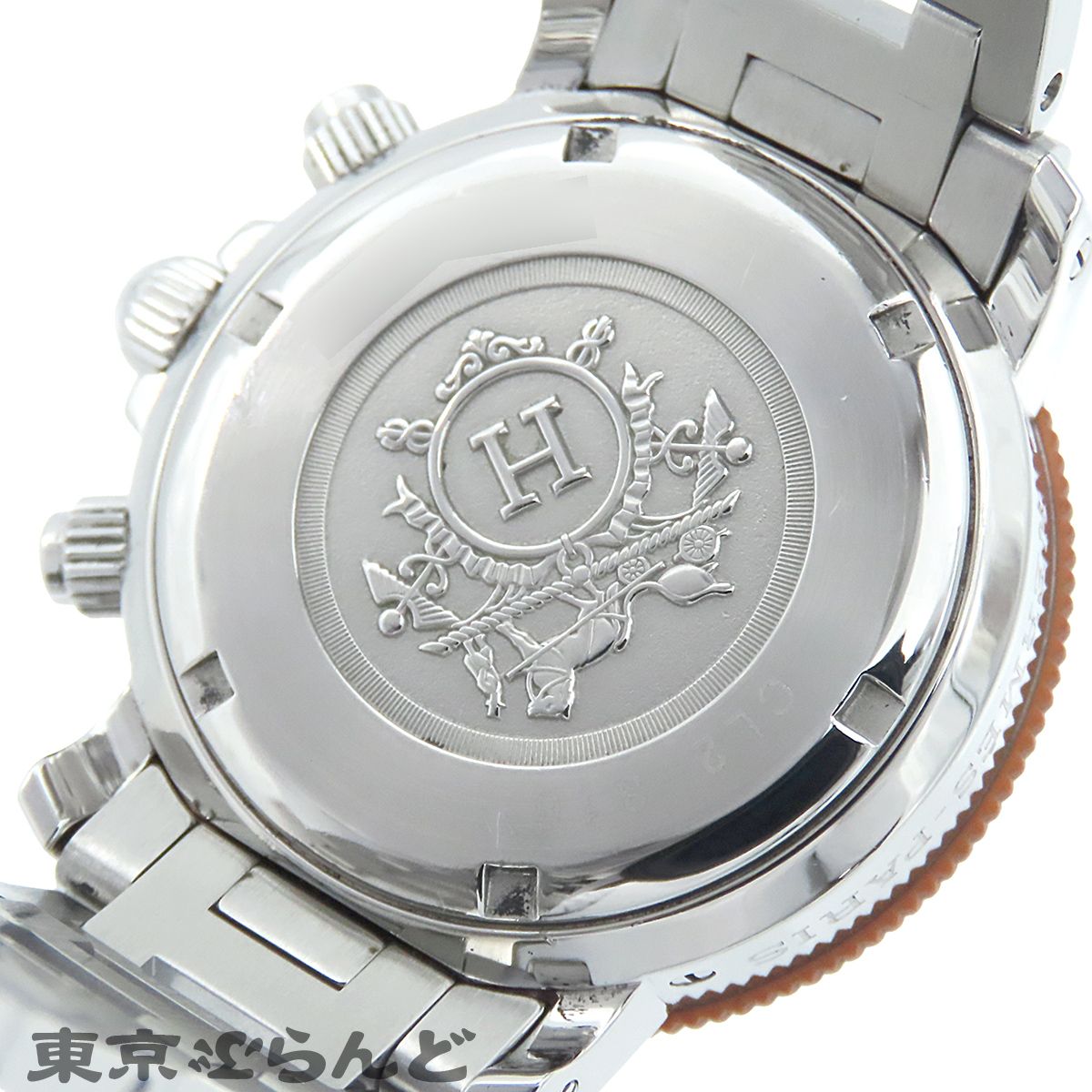 エルメス HERMES クリッパー ダイバー クロノグラフ CL2.316 オレンジ