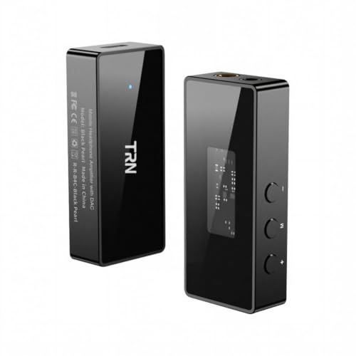 TRN BlackPearl 小型アンプ DAC スマホ AMP 【ハイレゾ対応】 32bit/384kHz DSD256 チップCS43131 イヤホンアンプ ポータブル ヘッドホンアンプ Type-C タイプC 3.5mm+4.4mm ジ 7856d928