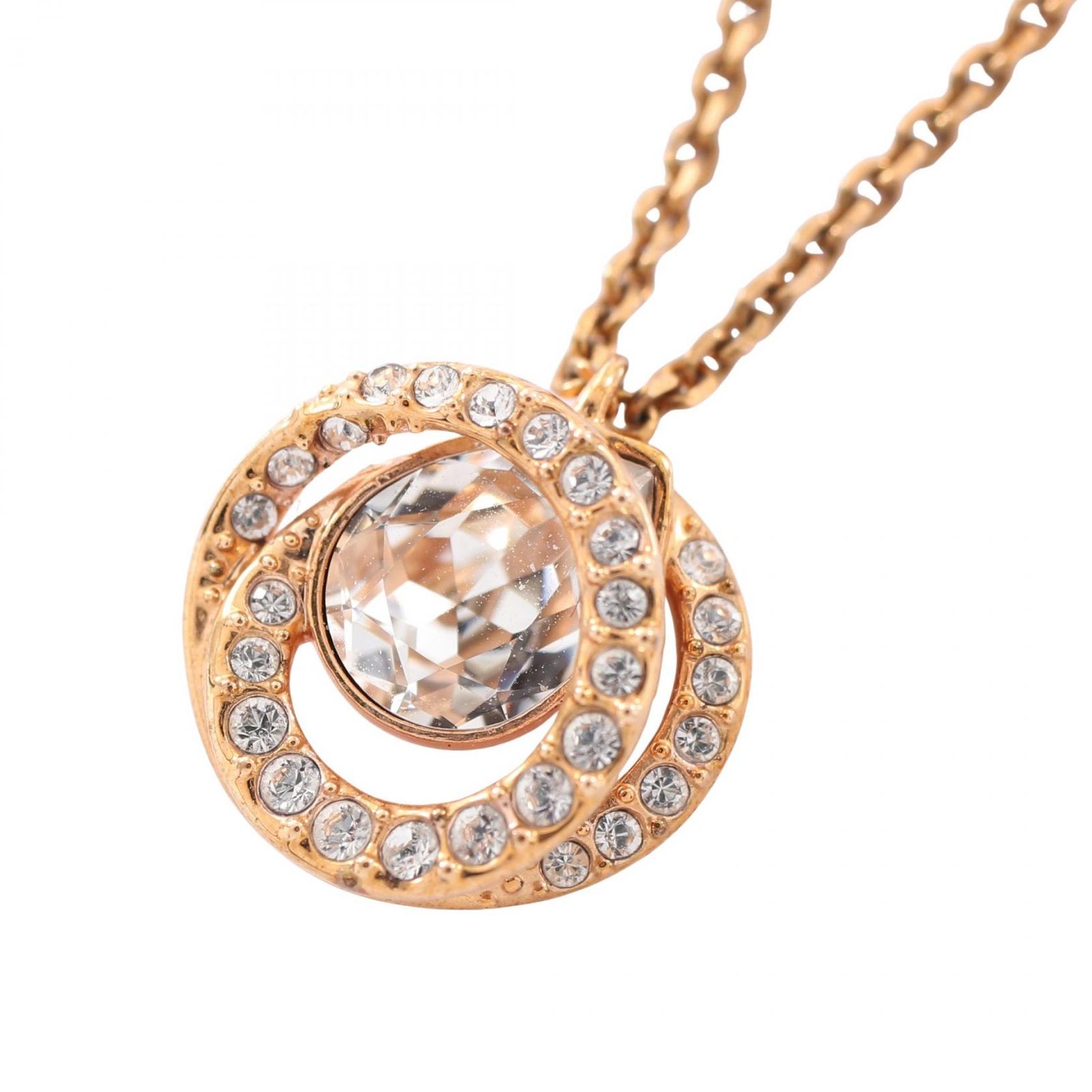 スワロフスキー SWAROVSKI ネックレス Dextera GP（ゴールドメッキ） ネックレス レディース Used A