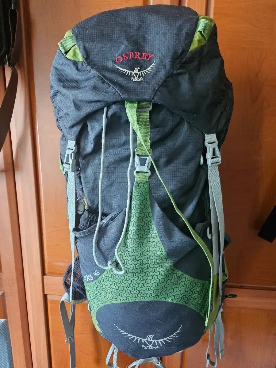 オスプレイ エクシス 45 登山 リュック ブラック/グリーン