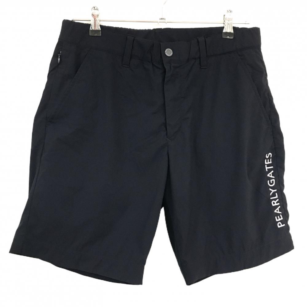 【パーリーゲイツ】極美品 ハーフパンツ 2024 5サイズ メンズ ネイビー 超美品】パーリーゲイツ ハーフパンツ ネイビー ナイロン混 ストレッチ
