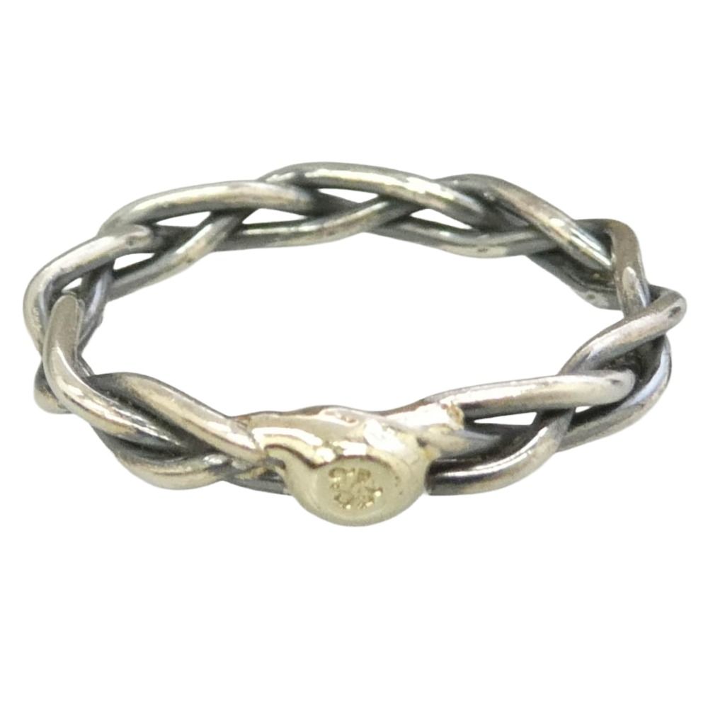 Sympathy of Soul シンパシーオブソウル R1801S-15 Woven Ring Silver シルバー K9 ウーブン リング シルバー系 ゴールド系 約15号【中古】