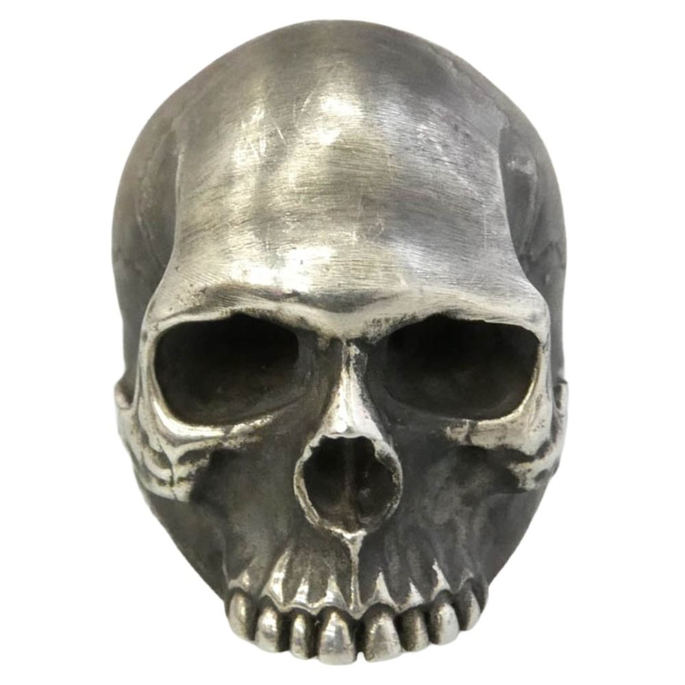 コーツアンドハケット COURTS AND HACKETT DEATH HEAD RING デスヘッド スカル リング シルバー系 15号【中古】