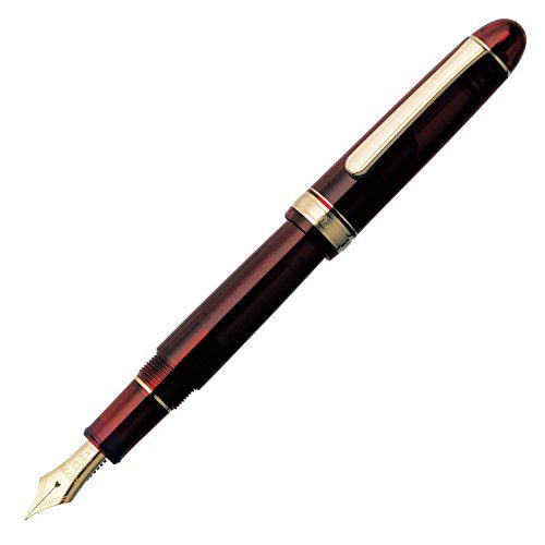 【未使用】プラチナ万年筆 万年筆 #3776センチュリー ブルゴーニュ 細軟 PNB-10000#71-0　外箱ダメージあり