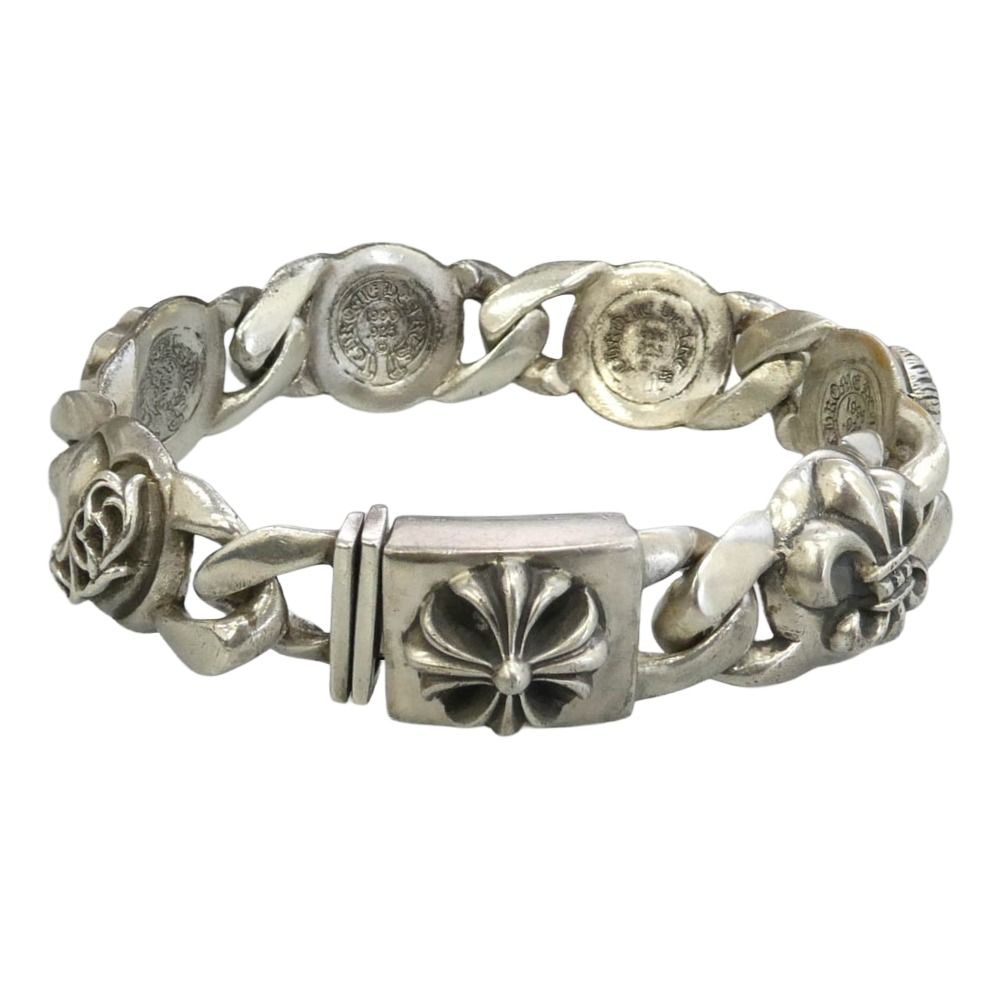CHROME HEARTS クロムハーツ（原本無） LINK MULTI マルチリンク ブレスレット シルバー系【中古】