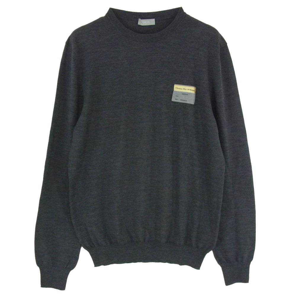 Dior ディオール 19AW 923M649AT938 ビジター パッチ クルーネック ニット グレー系 M【中古】 19,186円