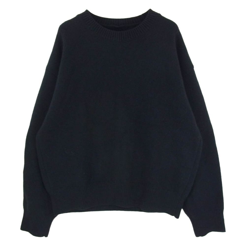 ssstein シュタイン ST449 EX FINE LAMBS CREW NECK KNIT LS エクストラ ファインラムズ クルーネック ニット ブラック系 S【中古】