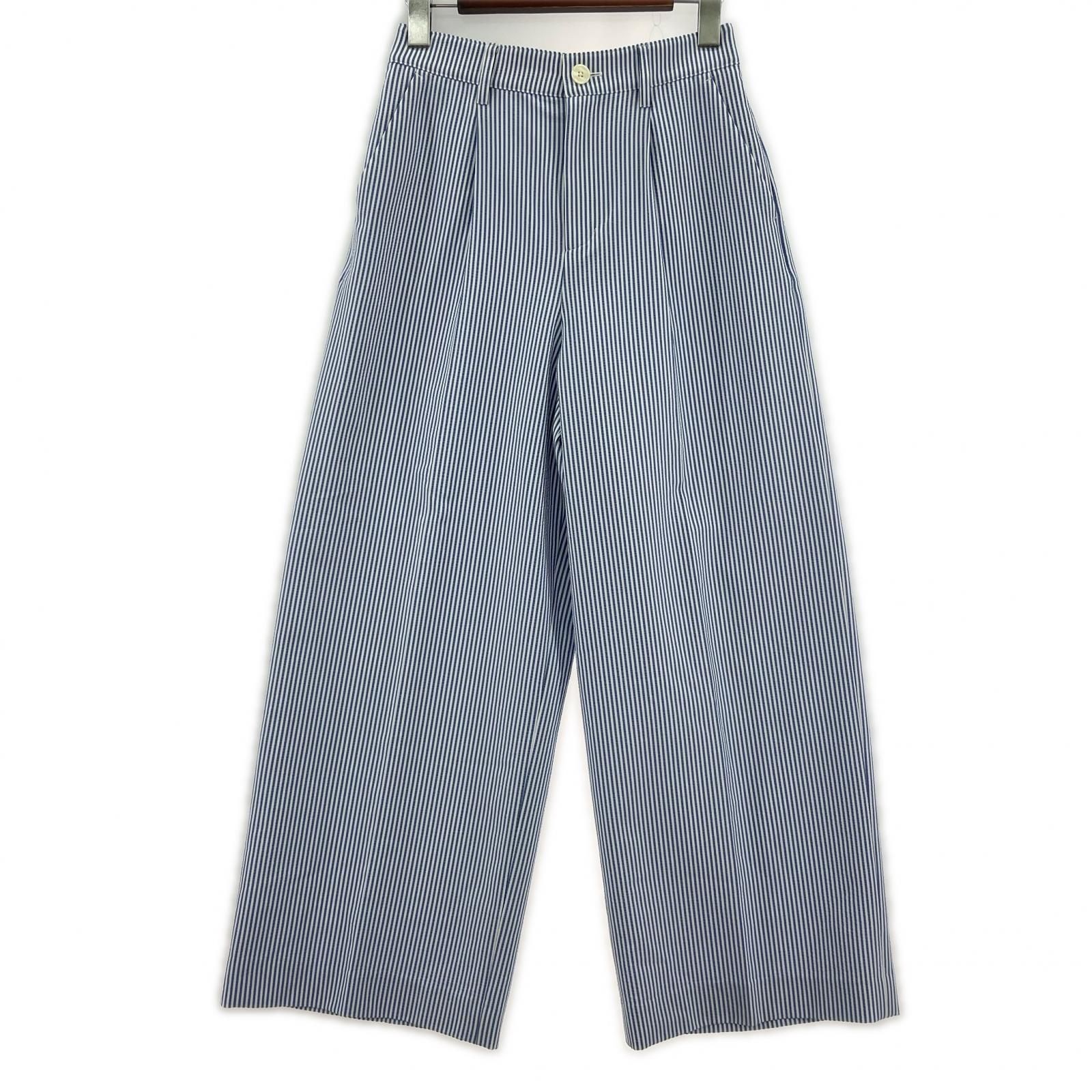 MACKINTOSH PHILOSOPHY ストライプパンツ size36/ホワイト×ブルー