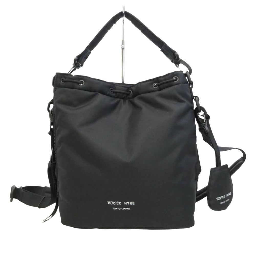 HYKE ハイク PORTER ポーター × PORTER ポーター TOOL BAG ツールバッグ ショルダー ハンド バッグ ブラック系【美品】【中古】 HYKE ハイク PORTER ポーター × PORTER ポーター TOOL BAG ツール