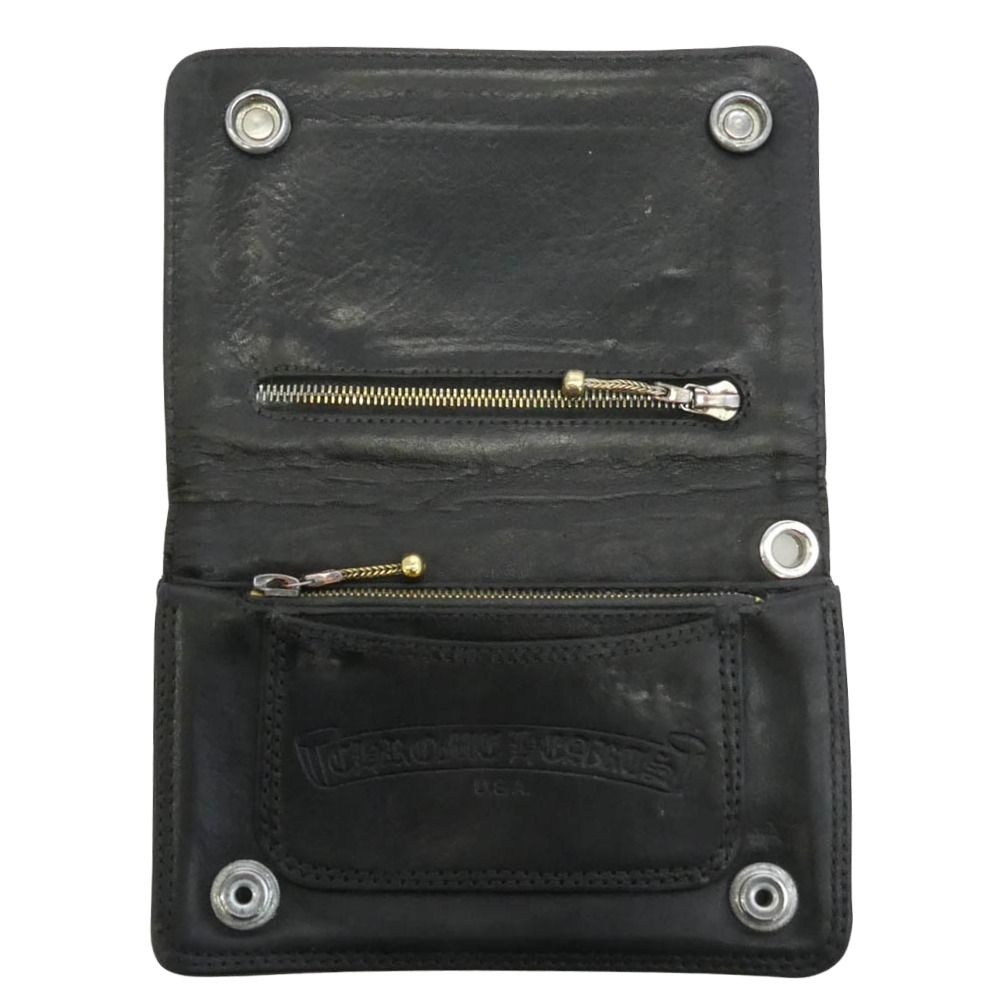 CHROME HEARTS クロムハーツ（原本無） 2ZIP WALLET 2ジップ クロス