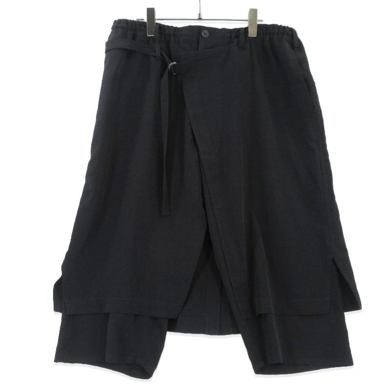 Yohji Yamamoto pour Homme ヨウジヤマモト プールオム タキシードラップパンツ HS-P18-500 24SS TUXEDO WRAP ブラック 黒 2 99001199