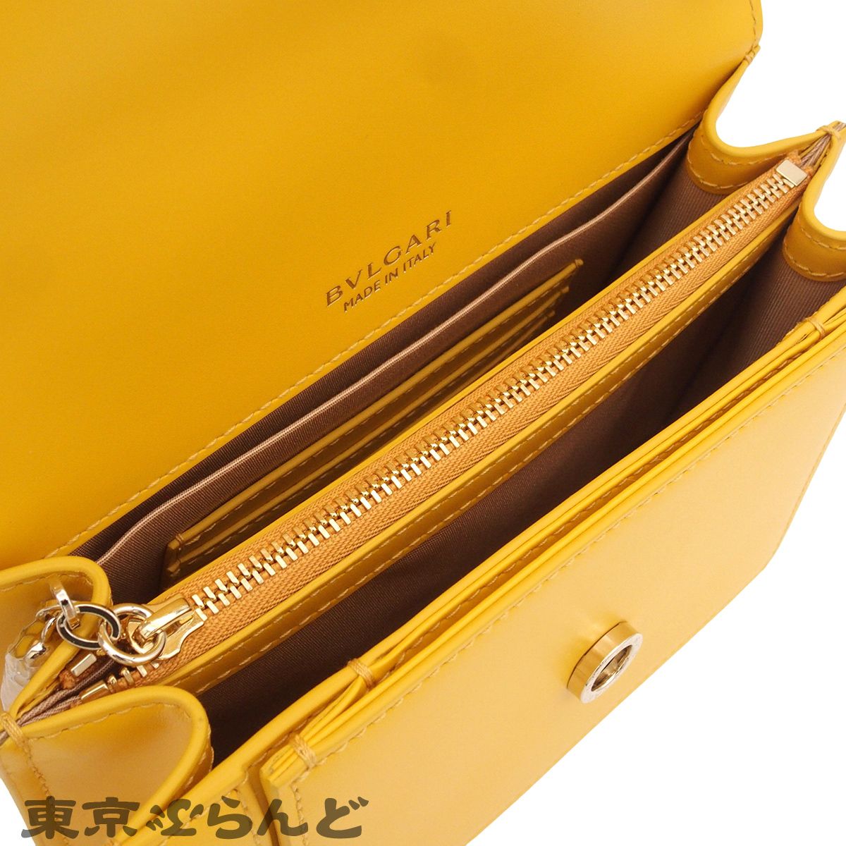 ブルガリ BVLGARI セルペンティ フォーエバー 290191 イエロー レザー