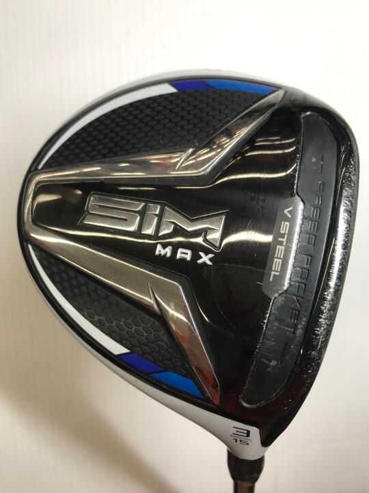 テーラーメイド SIM MAX 15度 TENSEI BLUE TM50 SRフレックス フェアウェイウッド 中古【最短即日発送】