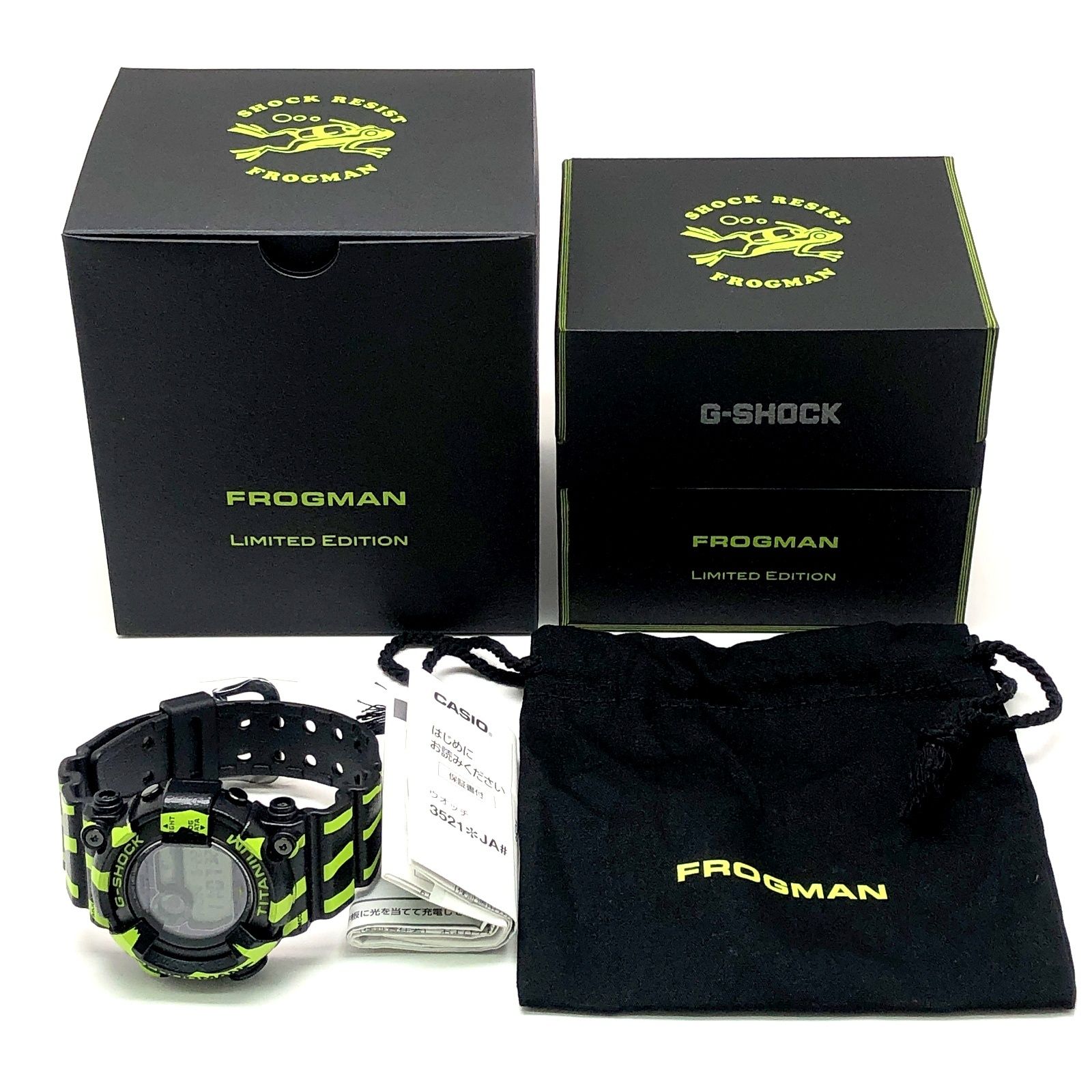 G-SHOCK ジーショック GW-8200TPF-1 フロッグマン ミスジヤドクガエル 毒蛙 蛍光グリーン スプレー塗装 2025年12月発売 G-SHOCK ジーショック GW-8200TPF-1 フロッグマン ミスジヤドクガエル