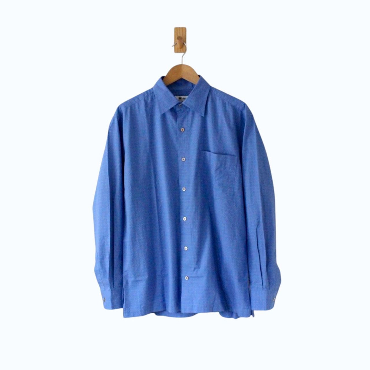 im product MEN イッセイミヤケ 90-00s シャツ 日本製 エイネット期 ブルー L （w-1620602）
