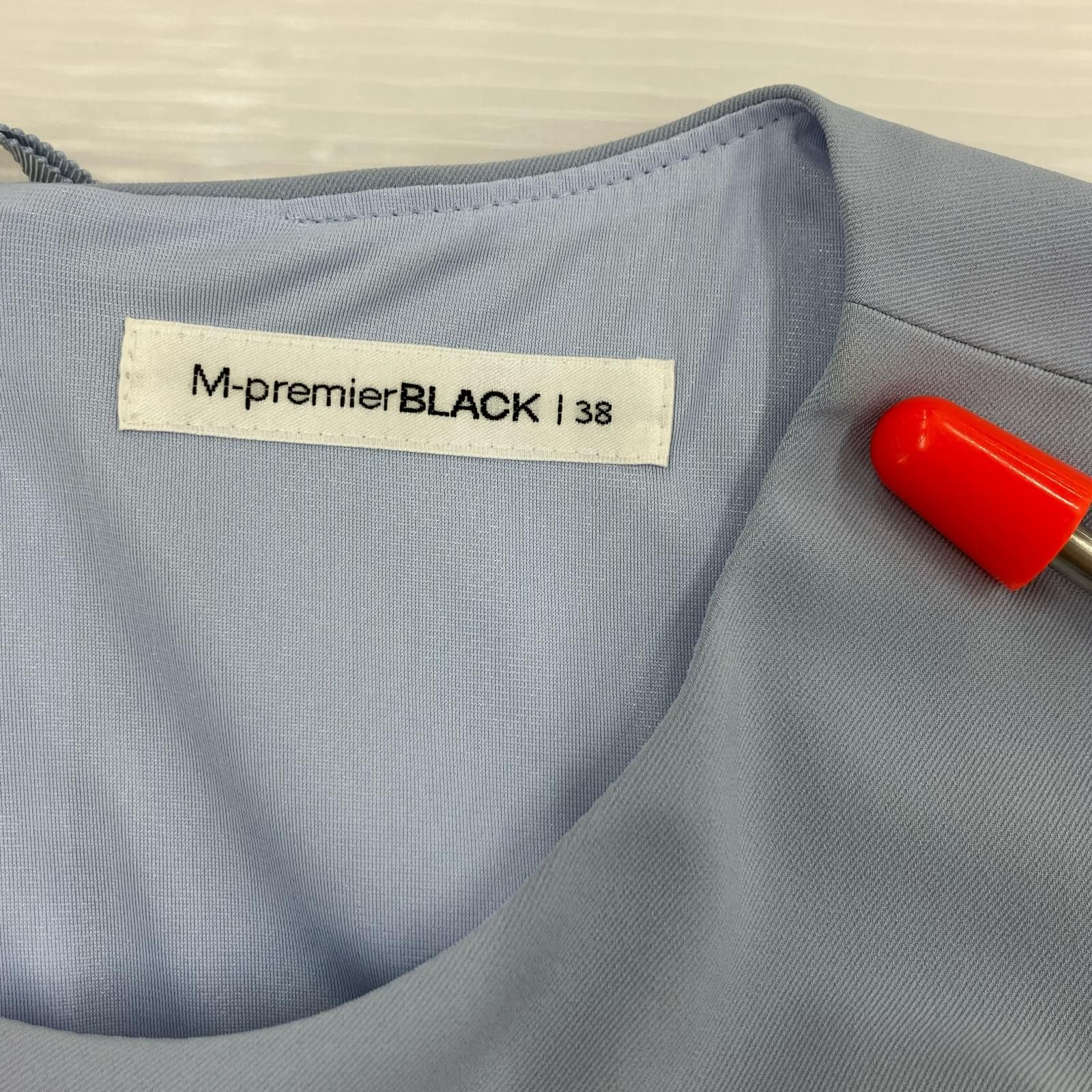 M-PremierBLACK エムプルミエブラック ノースリーブワンピース size38