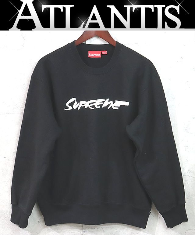 【広尾店】シュプリーム SUPREME 20AW FUTURA LOGO クルーネック スウェット 黒×白ロゴ コットン100% 【19451】 広尾店】シュプリーム SUPREME 20AW FUTURA LOGO クルーネック