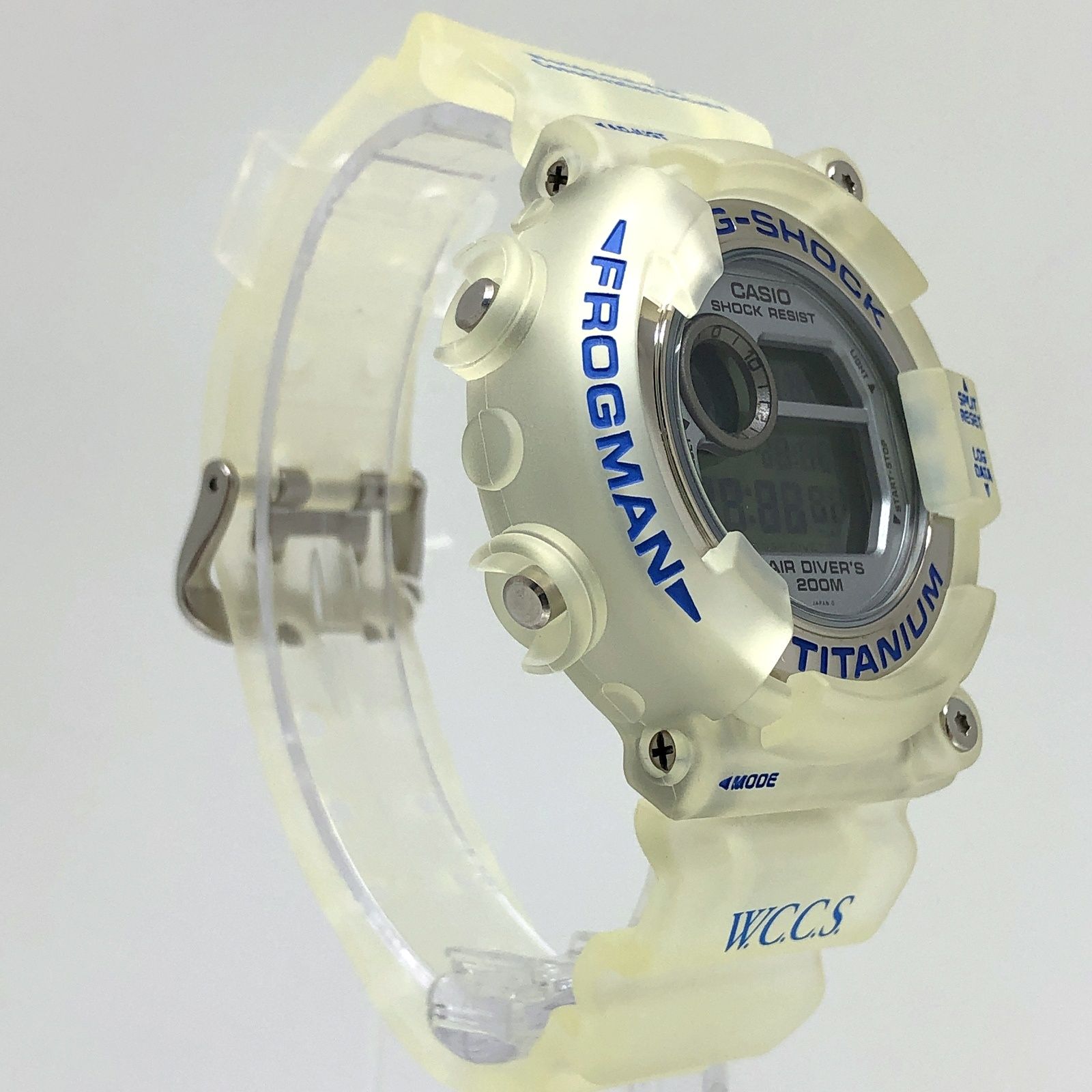 G-SHOCK ジーショック DW-8201WC-2T FROGMAN WCCS フロッグマン トリプルマンタEL スケルトン ブルーロゴ 1998年6月発売 G-SHOCK ジーショック DW-8201WC-2T FROGMAN WCCS フロッグマン