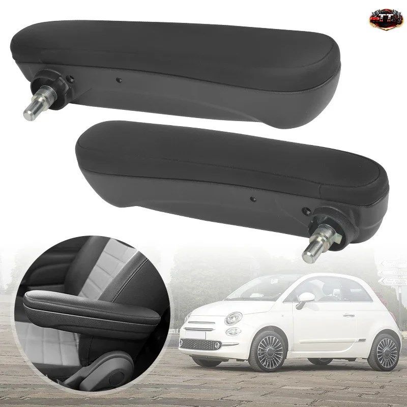 2016-2019 FIAT 500 車用フロントシートアームレスト - 両側シートアームレスト 防汚加工インテリアアクセサリー