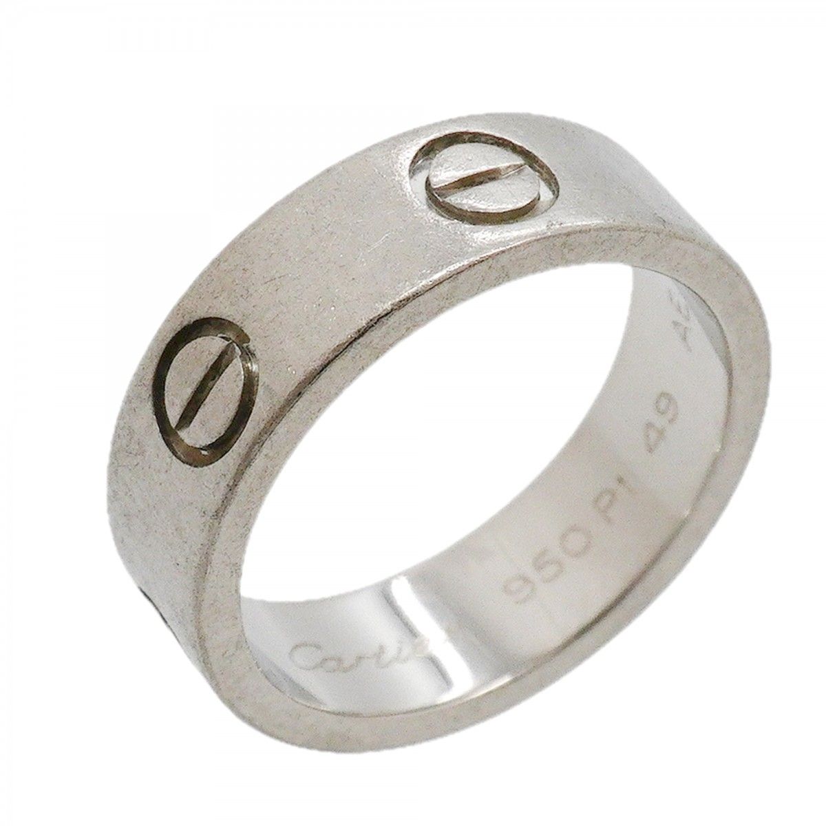 【6jfb0456】カルティエ リング ラブ Pt950 プラチナ ＃49【中古】レディース