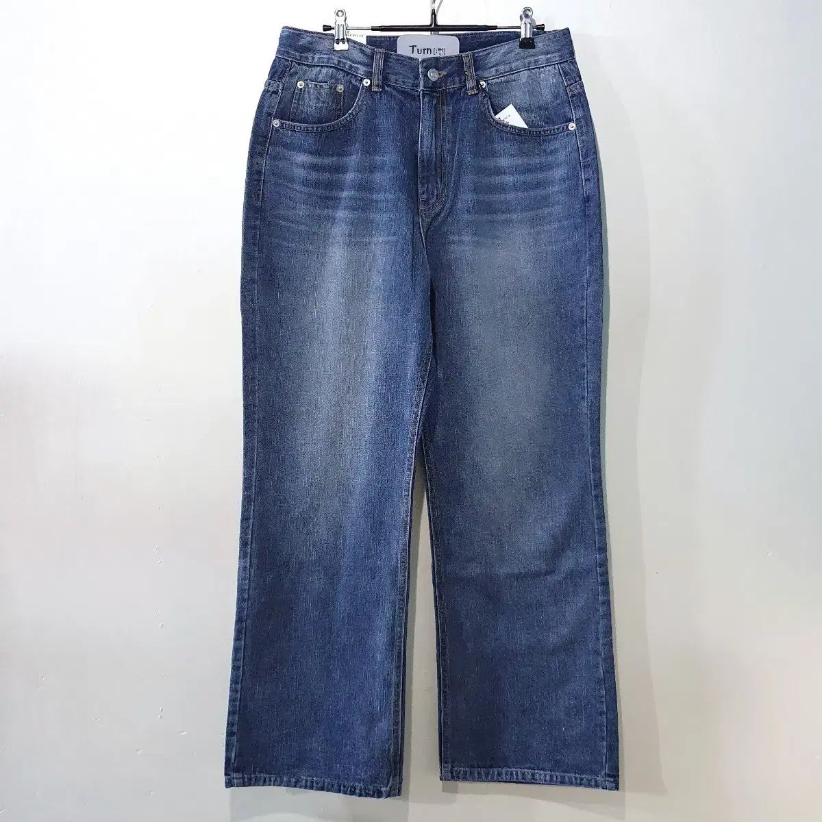 SS新作)セミーワイド ブーツカット フレアデニム ジーンパンツ 828番 1color S XL