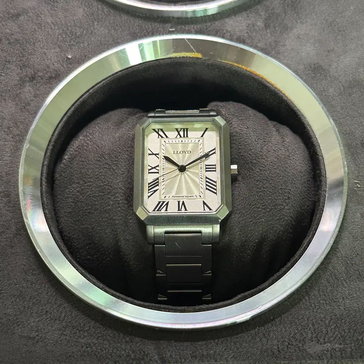 LLOYD Starship Square Classic Metal Watch Silver 8,895円