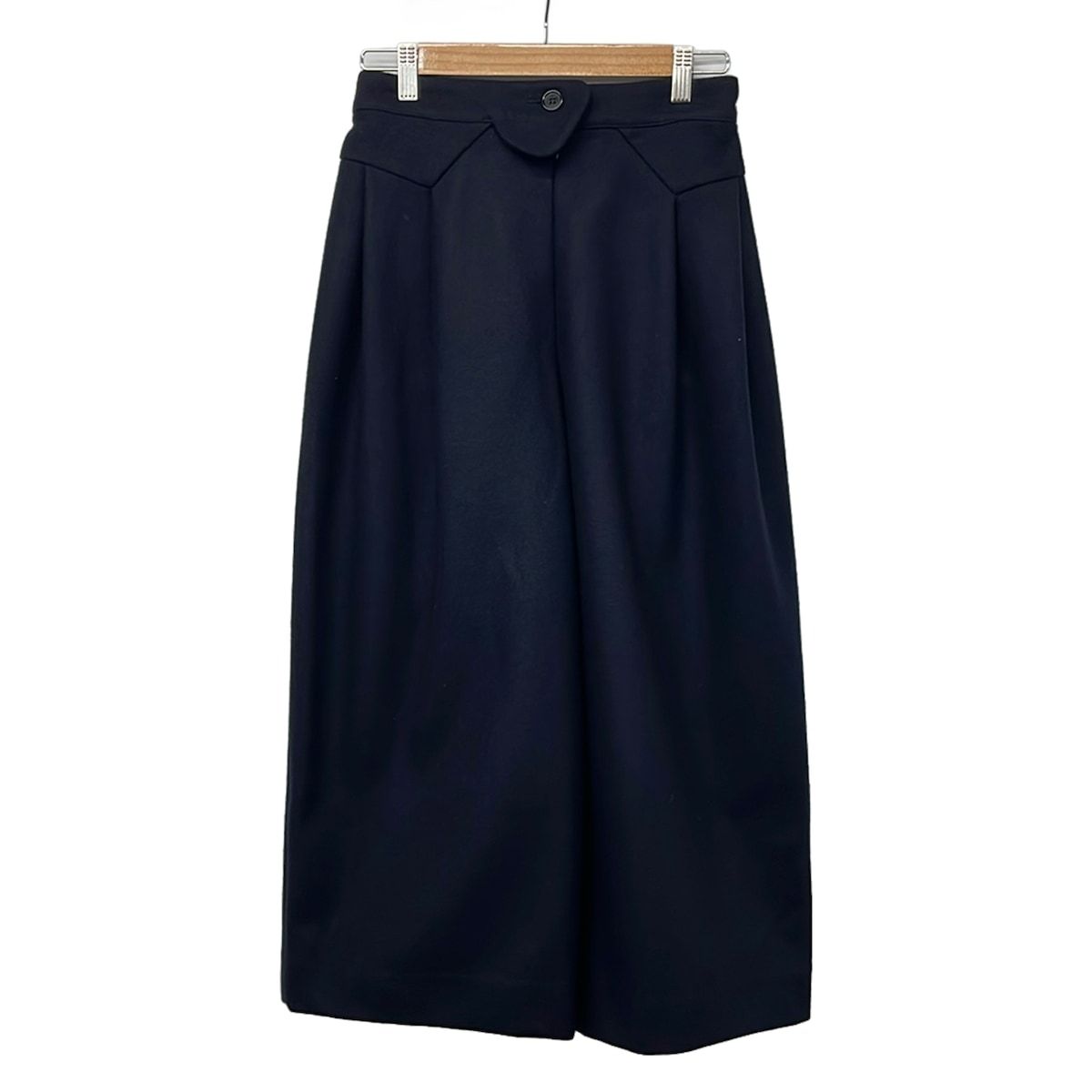 homspun(ホームスパン) パンツ サイズS レディース美品 - ダークネイビー クロップド(半端丈)