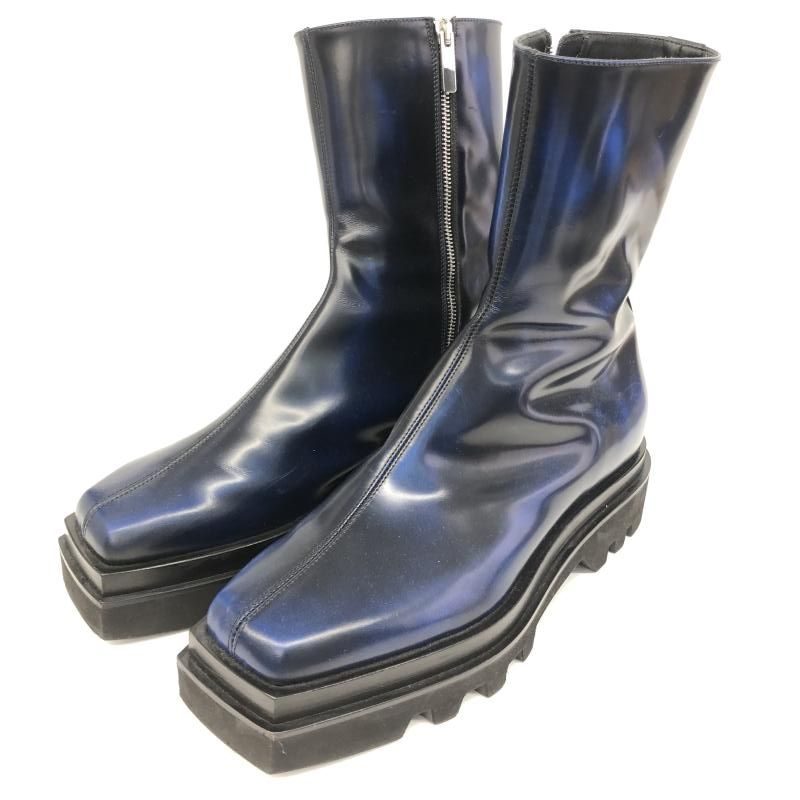 【中古】PETER DO ブーツ 42 ブルー ピータードゥ[66]