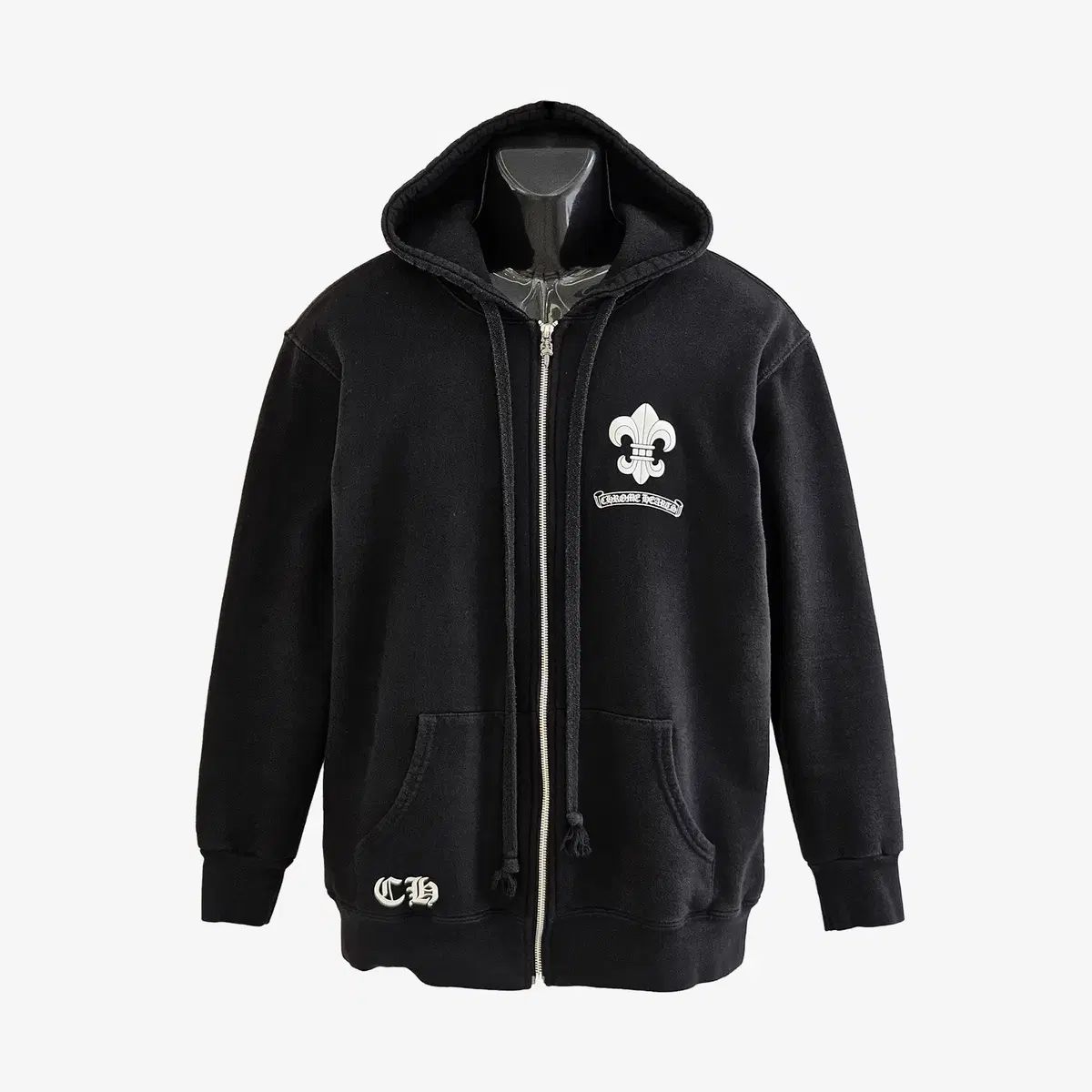 CHROME HEARTS クロムハーツ フレア ダガーペンダント フーディジップアップ M ブラック EEZ6ZKH8