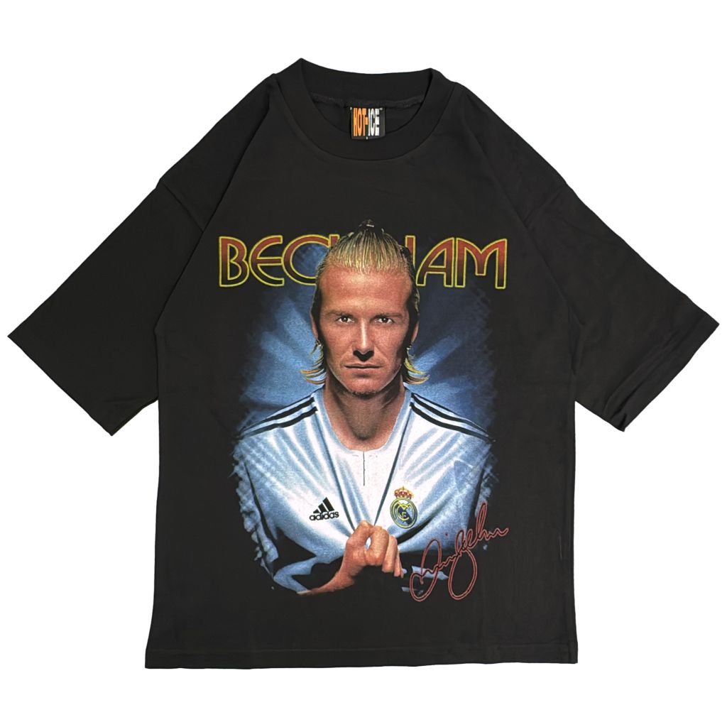 00年代 レアル・マドリード デビッド・ベッカム 半袖Ｔシャツ プロチーム サッカー ブラック(メンズ L)中古 古着 Y4325 6,732円