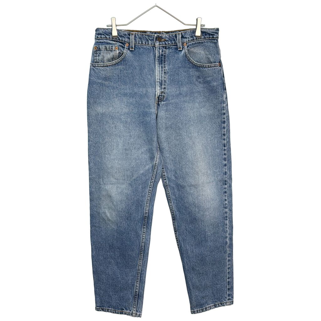 90年代 USA製 Levi's リーバイス 550 デニムパンツ ブルー(メンズ W34 L30)中古 古着 Y4353