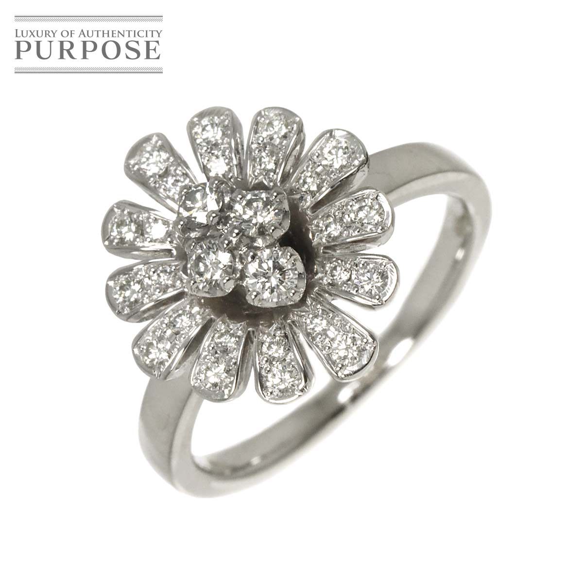 リング 12号 ダイヤ 0.41ct Pt プラチナ 指輪 Diamond Ring 90327137