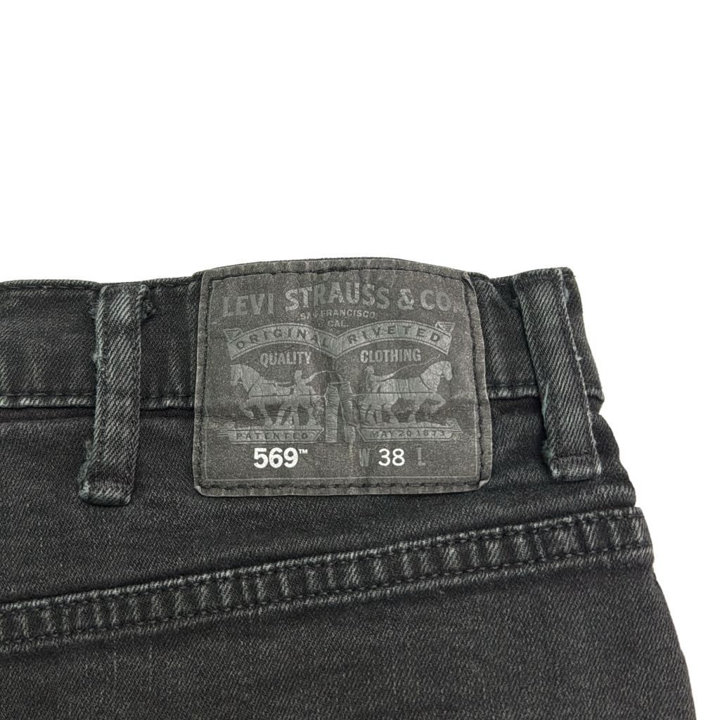 Levi's リーバイス 569 デニム ショートパンツ ブラック(メンズ W38
