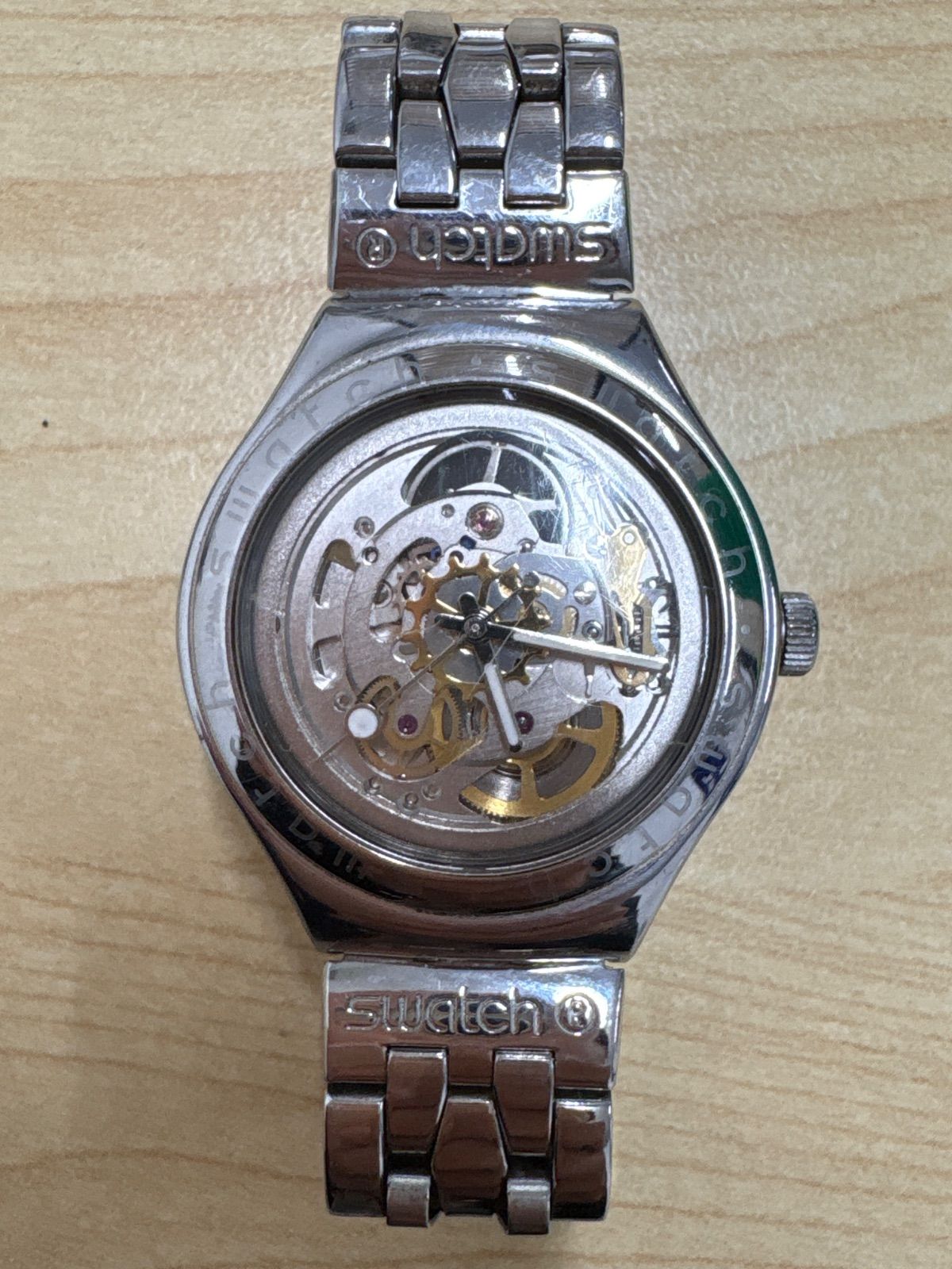 SWATCH IRONY アイロニー スケルトン オートマチック 腕時計 V8 SWATCH IRONY アイロニー スケルトン オートマチック 腕時計 V8 - メルカリ