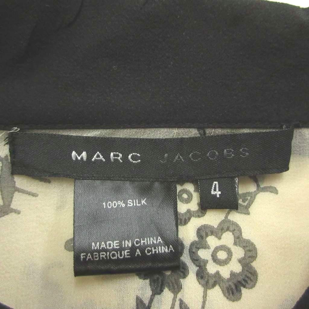 マークジェイコブス MARC JACOBS シアーシルクワンピース 絹 4 白 オフ