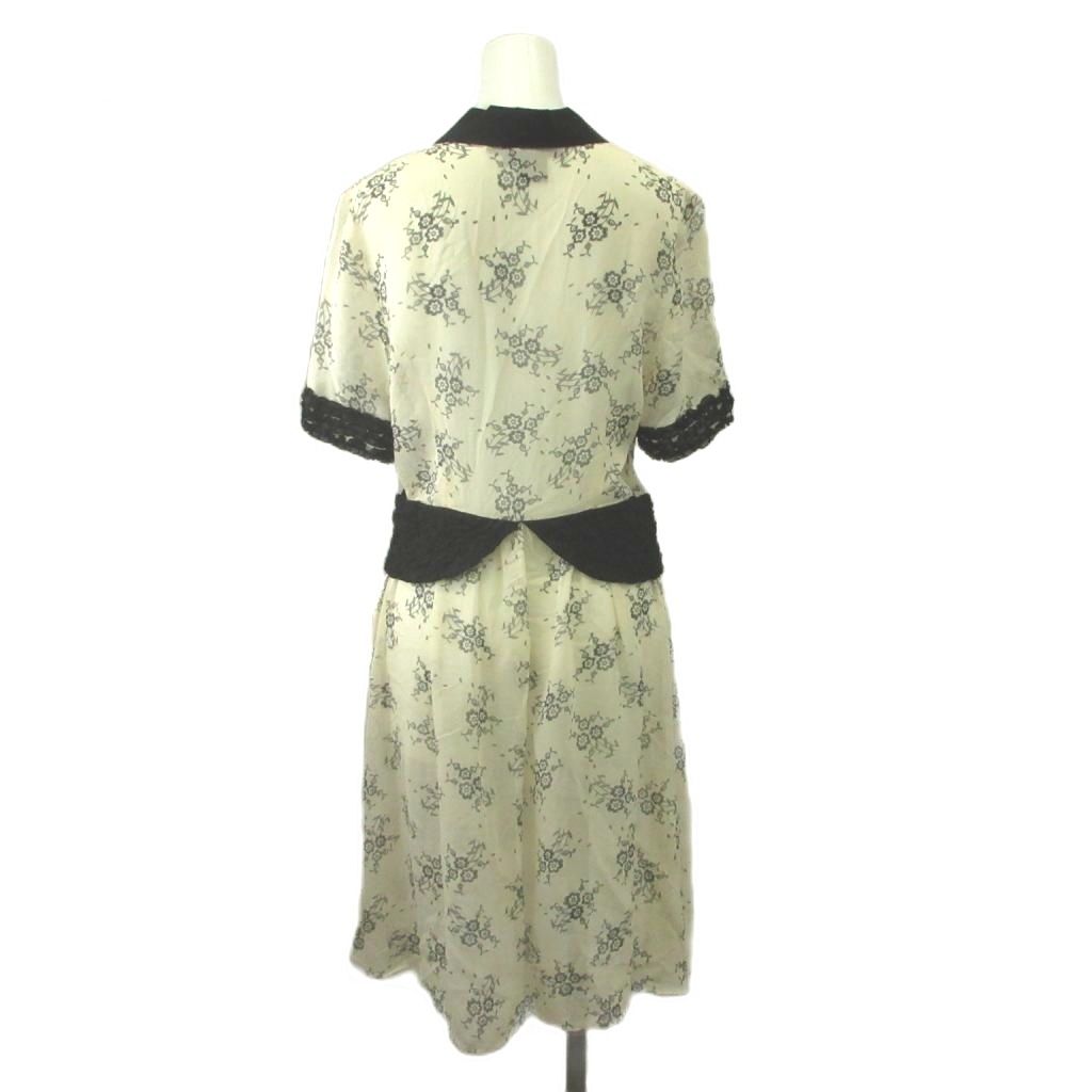 マークジェイコブス MARC JACOBS シアーシルクワンピース 絹 4 白 オフ 