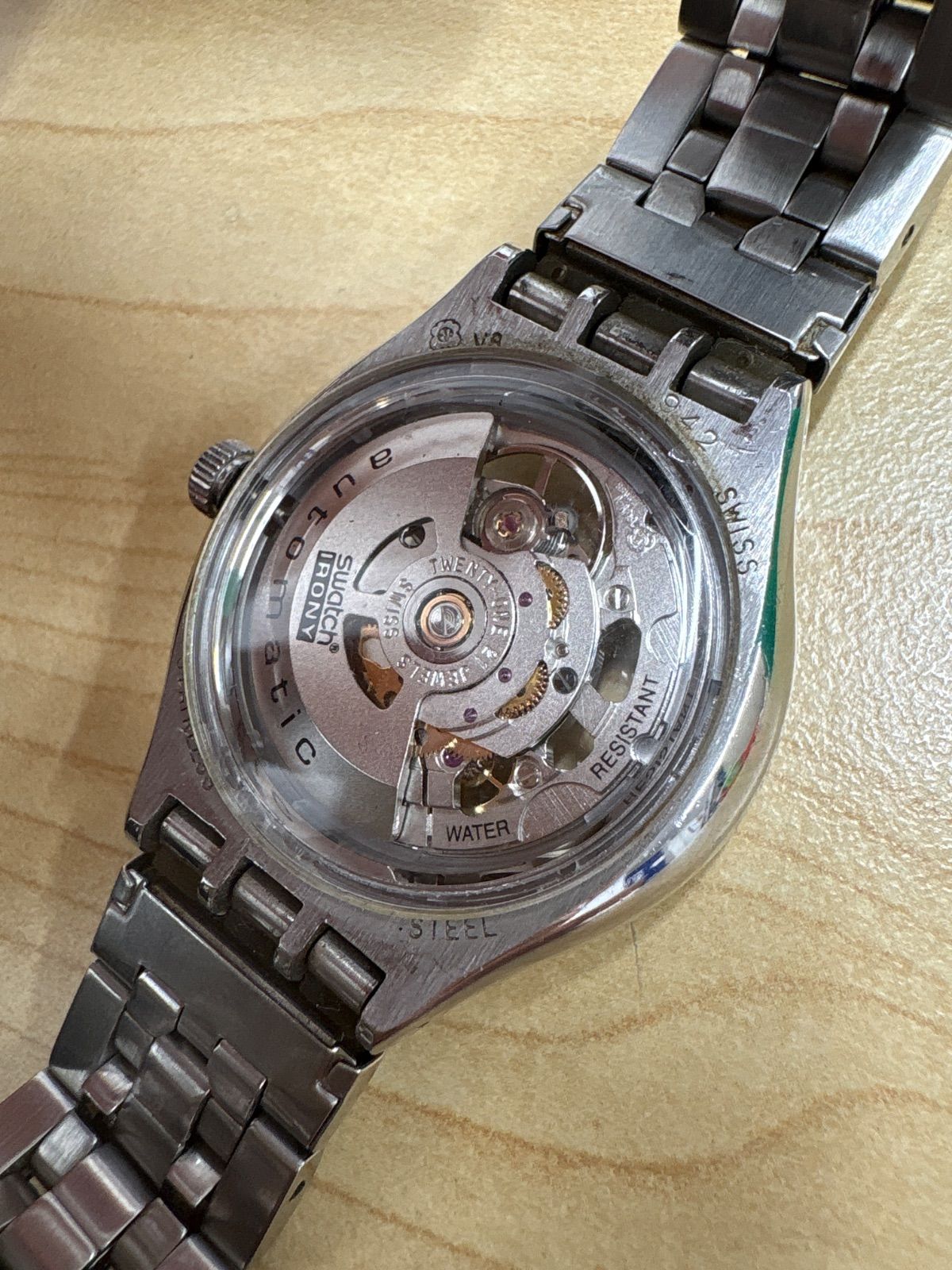 SWATCH IRONY アイロニー スケルトン オートマチック 腕時計 V8 - メルカリ