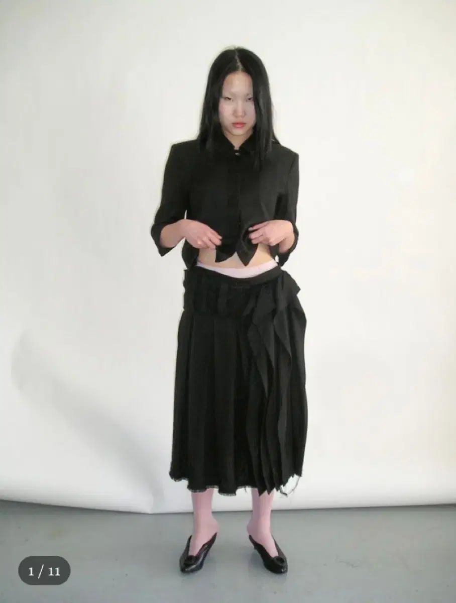 Eont's eonts 2025 Offbeat pleats skirt 1サイズ