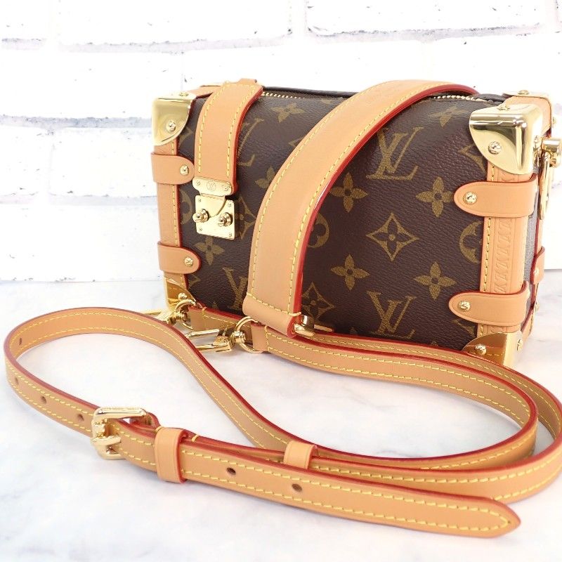 ルイヴィトン LOUIS VUITTON サイドトランク PM M46815 ショルダーバッグ 2WAYバッグ モノグラム ブラウン レディース メンズ【中古】【Aランク】