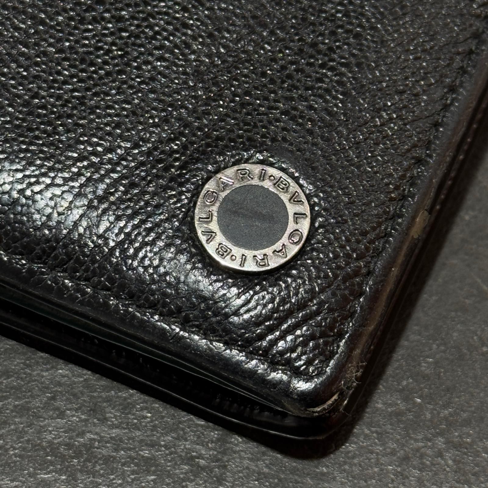 BVLGARI ビーゼロワン 二つ折り サークルロゴ 長財布 ウォレット 長